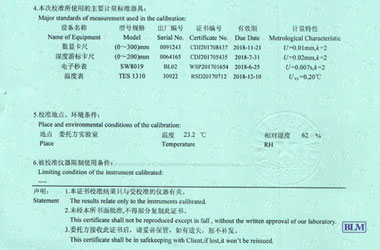 热工麻豆视频免费版证书报告说明页图片